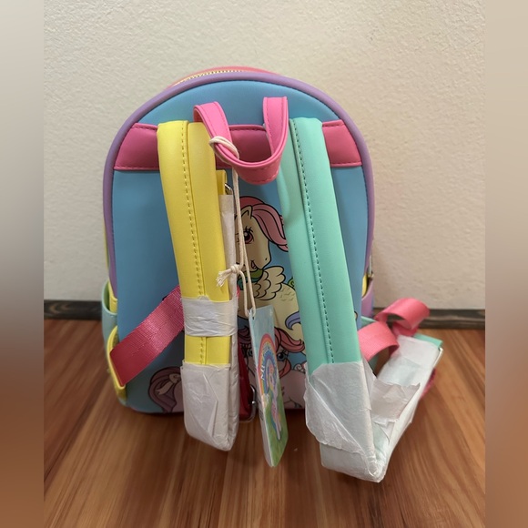 NWT Loungefly My Little Pony Kids Color block Backpack - Multicolor - Picture 4 of 4